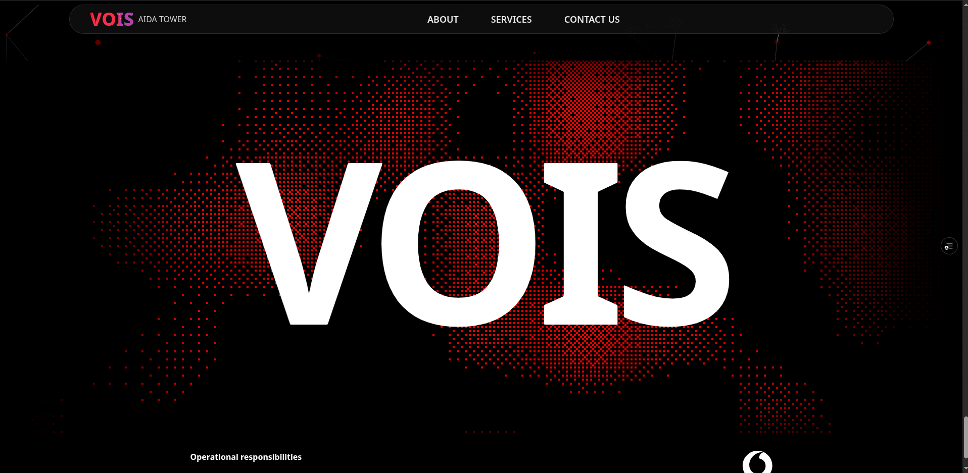 VOIS Landing Page Mockup